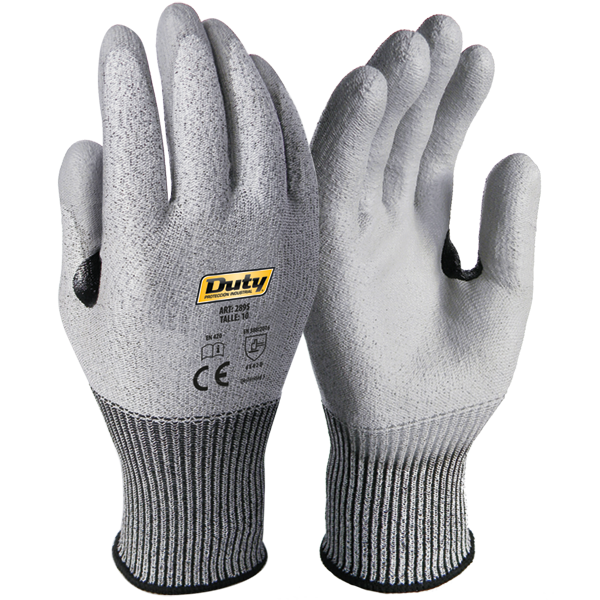 GUANTE RESISTENTE AL CORTE - G13 - NIVEL 5 - BAÑO DE PU