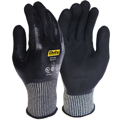 GUANTE RESISTENTE AL CORTE - G13 - NIVEL 5 - DOBLE BAÑO NITRILO