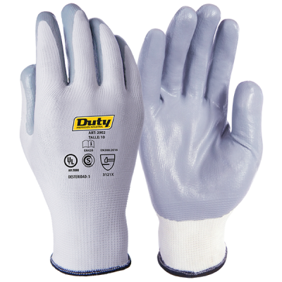 GUANTE POLIÉSTER G13 NITRILO