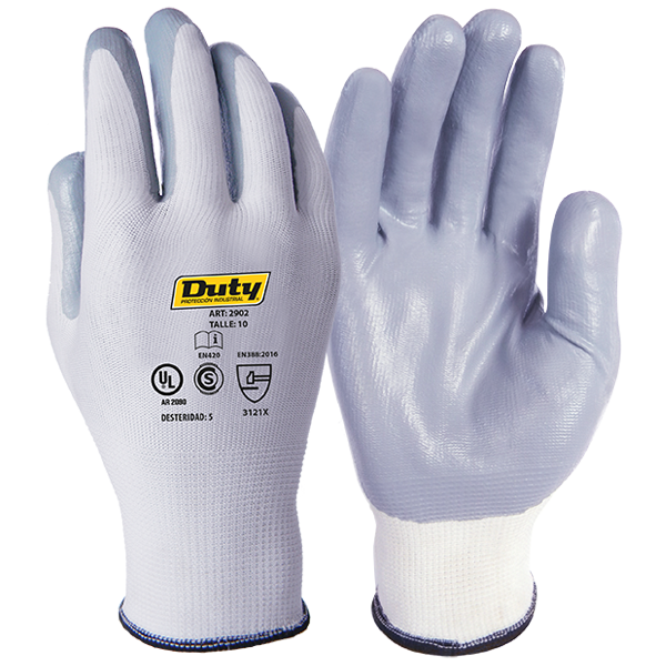 GUANTE POLIÉSTER G13 NITRILO